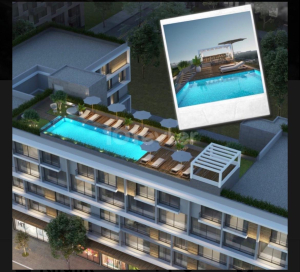 Girne / Çarşı Merkezi 1+1 Blue Palm havuzlu Rezidans
